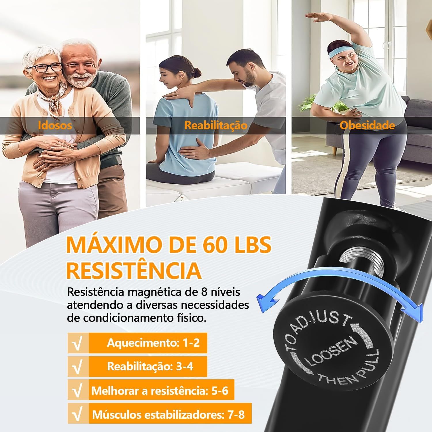 bicicleta ergométrica horizontal magnética